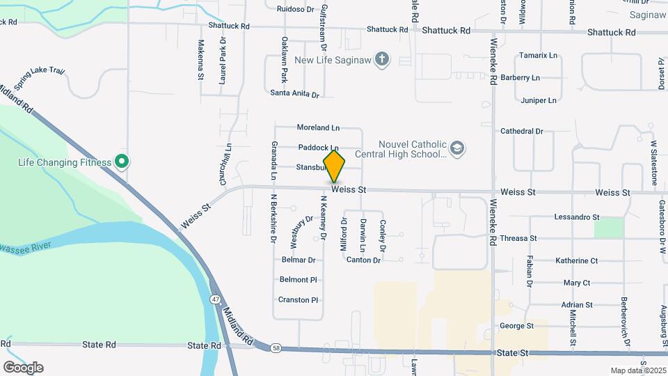 6240 Weiss St Map and Location Details