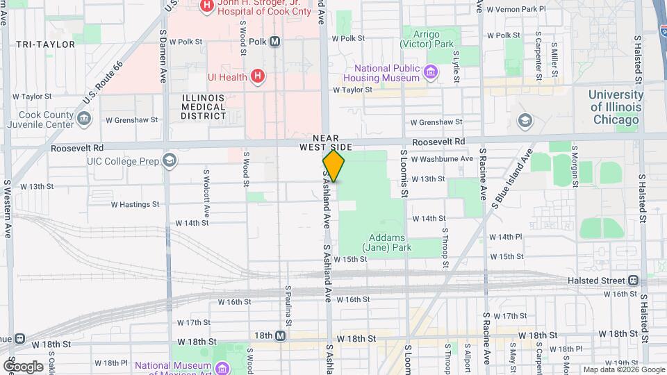 1307 S Ashland Ave Map and Location Details