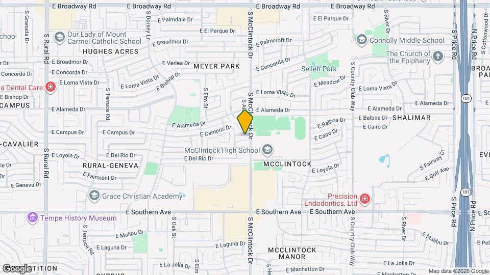 1743 E Campus Dr Map and Location Details