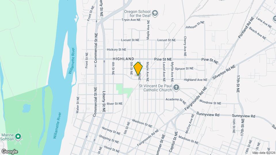 595 Highland Ave NE Map and Location Details