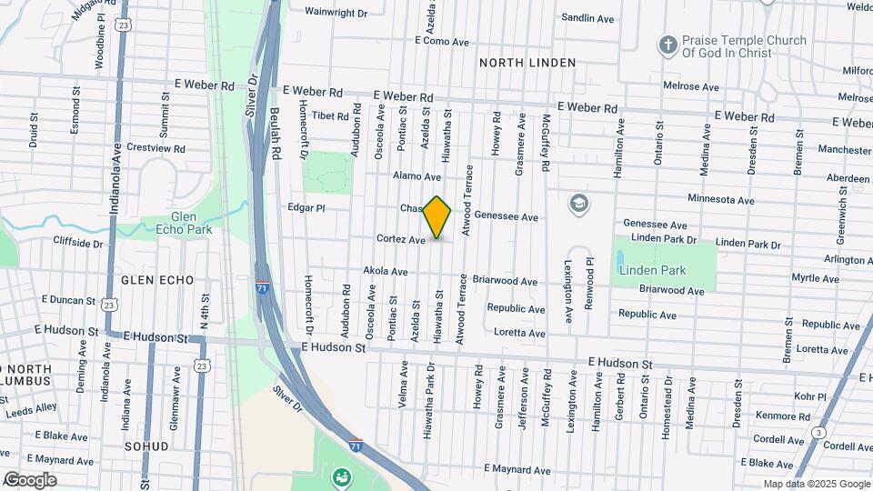 2607 Hiawatha St Map and Location Details