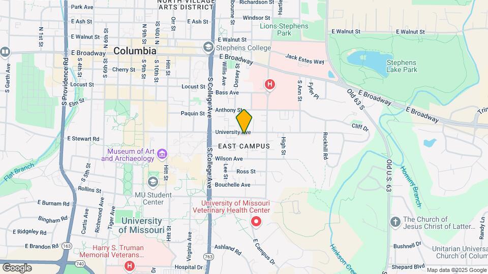 1410 University Ave Map and Location Details
