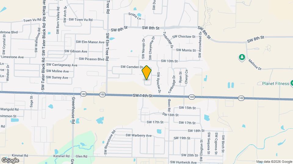 1209 SW Eventide St Map and Location Details