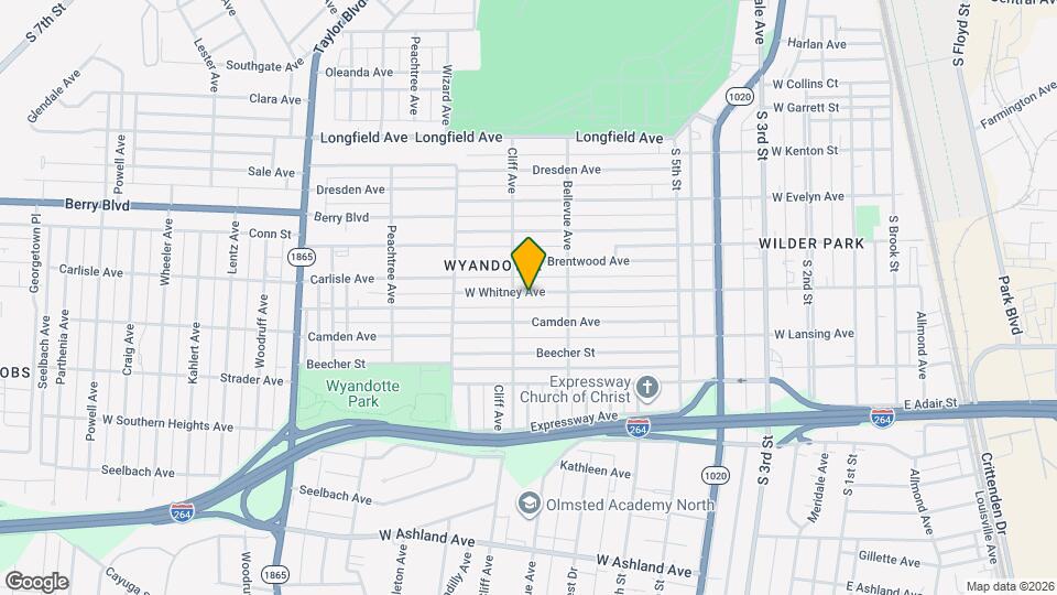 826 W Whitney Ave Map and Location Details