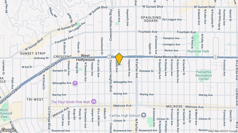 1020 N Laurel Ave Mapa y Detalles de la Ubicación
