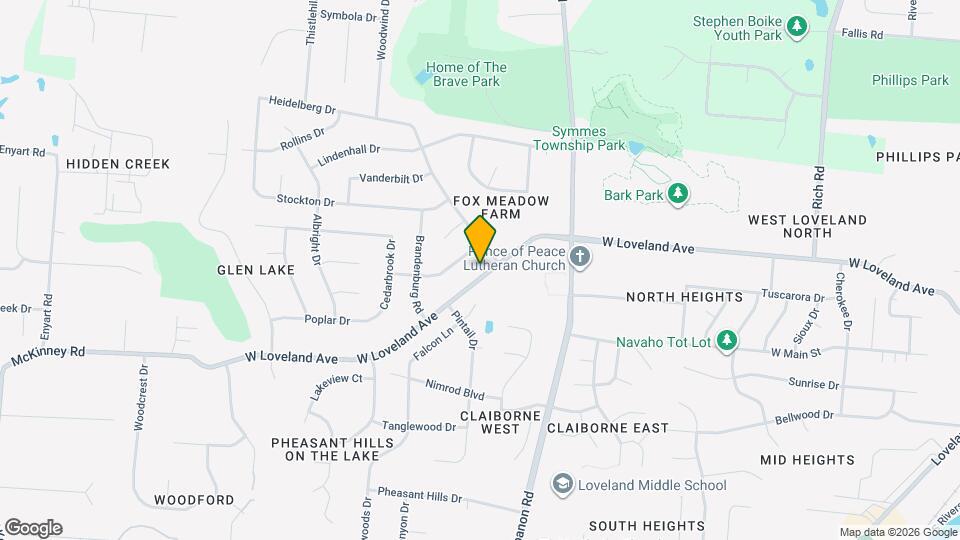 1712 W Loveland Ave Map and Location Details