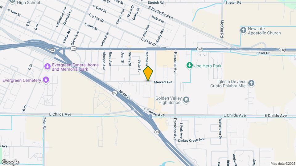 1844 Merced Ave Map and Location Details