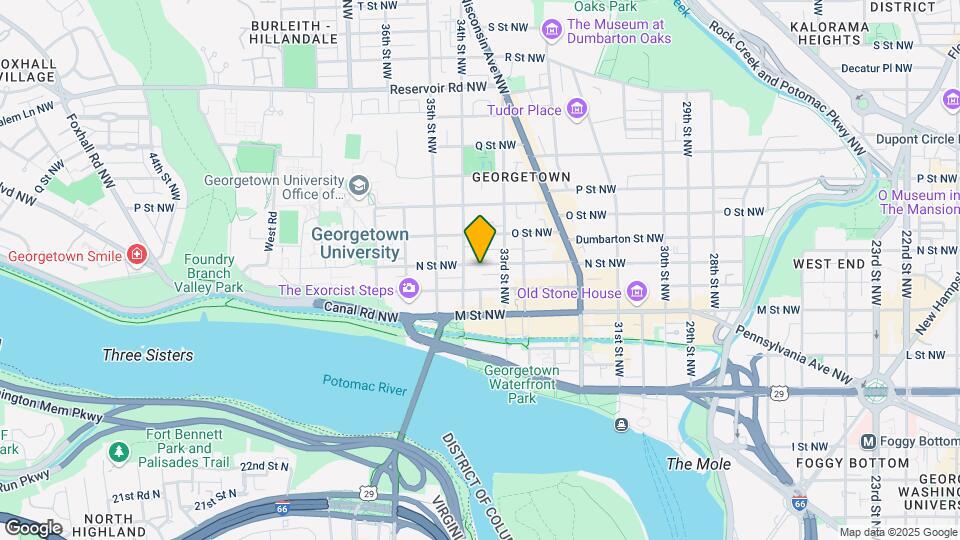 3322 N St NW Map and Location Details