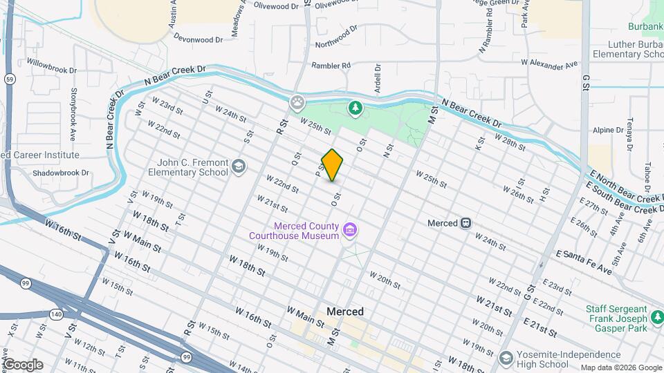 820 W 23rd St Map and Location Details