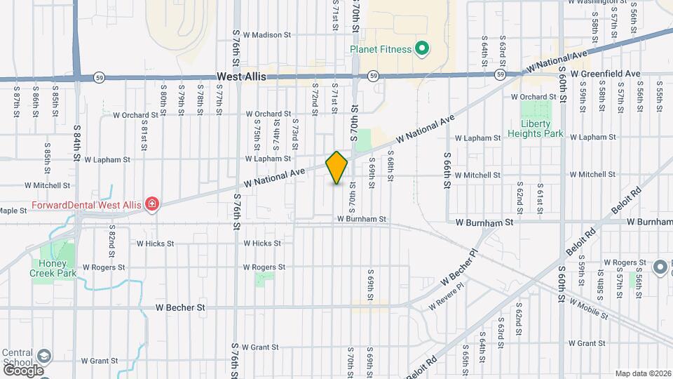 1730 S 71st St, Unit 1730 Mapa y Detalles de la Ubicación