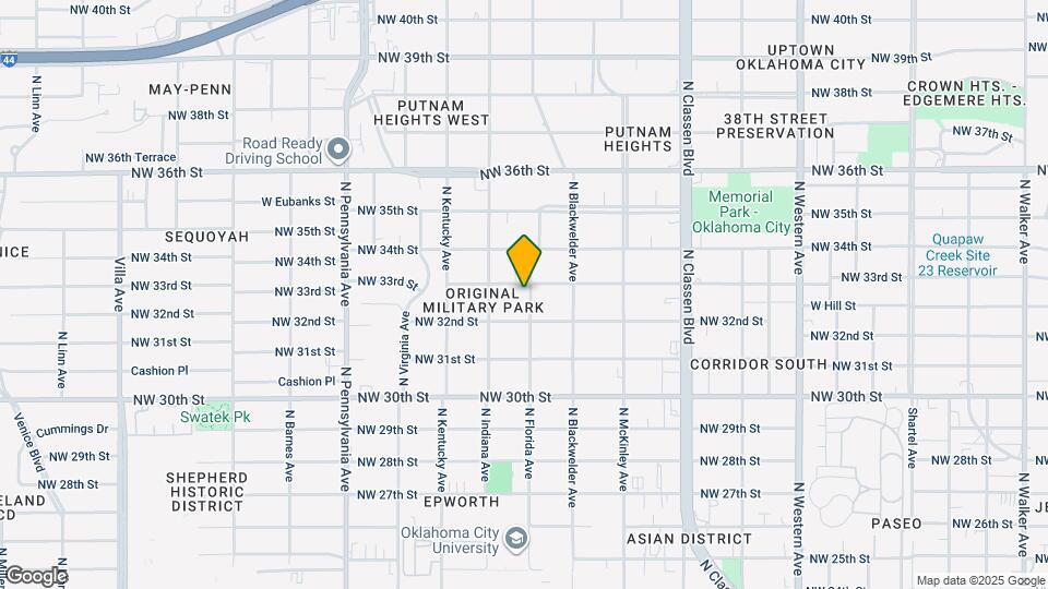 1704 NW 33rd St Map and Location Details