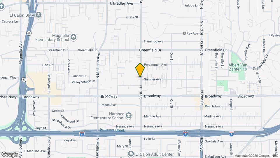 1106 N 1st St Mapa y Detalles de la Ubicación