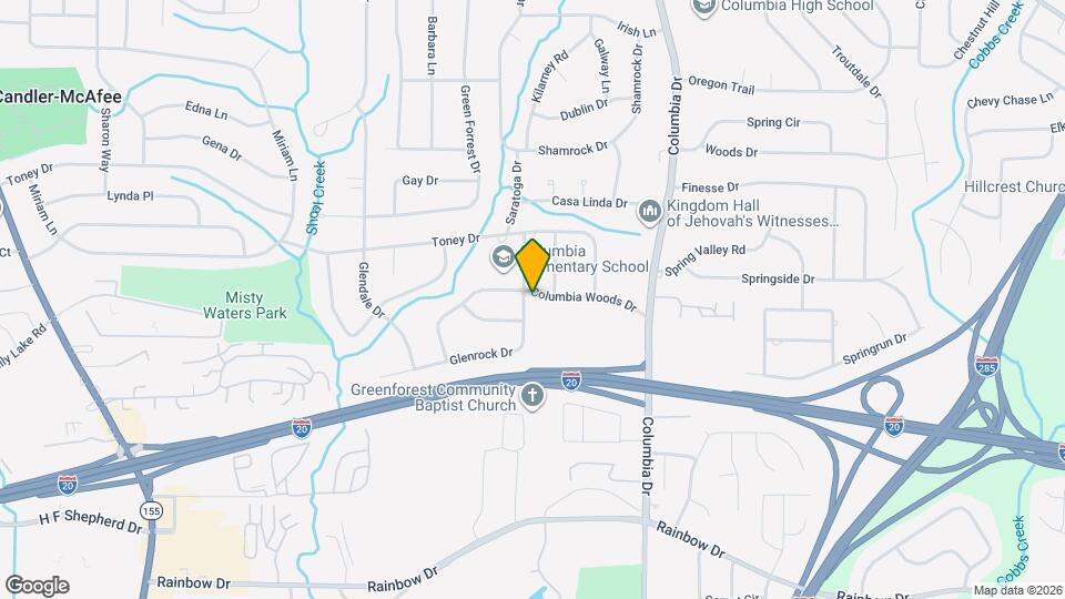 3255 Columbia Woods Dr Map and Location Details