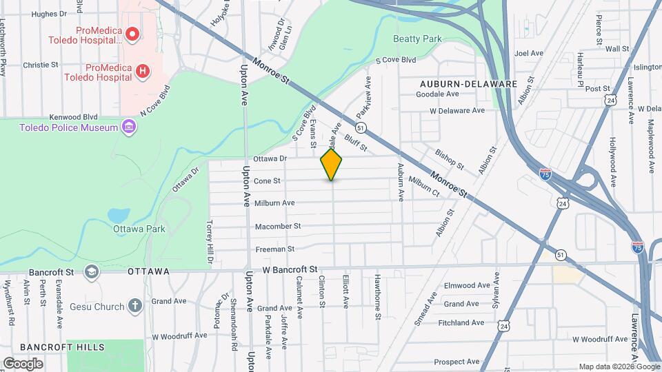 2347 Rosedale Ave Map and Location Details