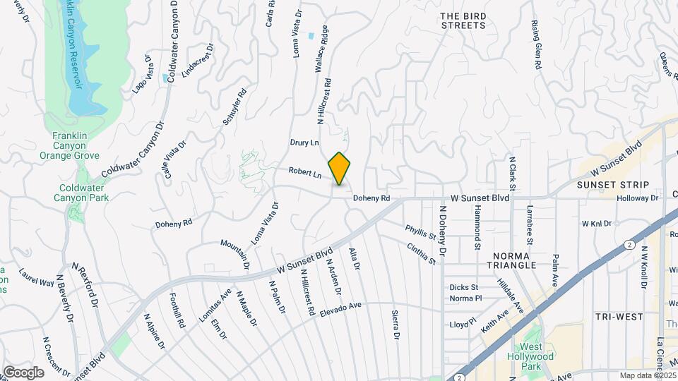 900 N Hillcrest Rd Map and Location Details