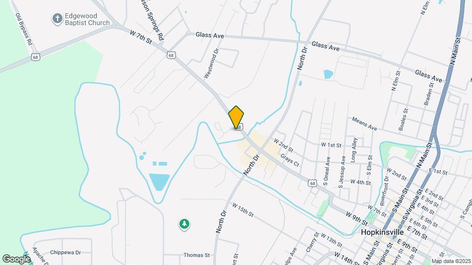 1125 W 7th St Map and Location Details