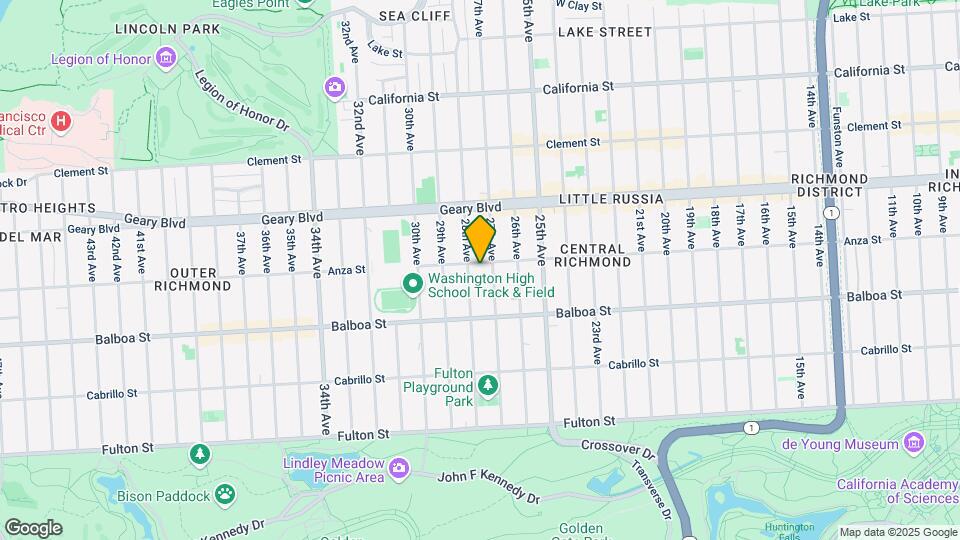 3633 Anza St Map and Location Details