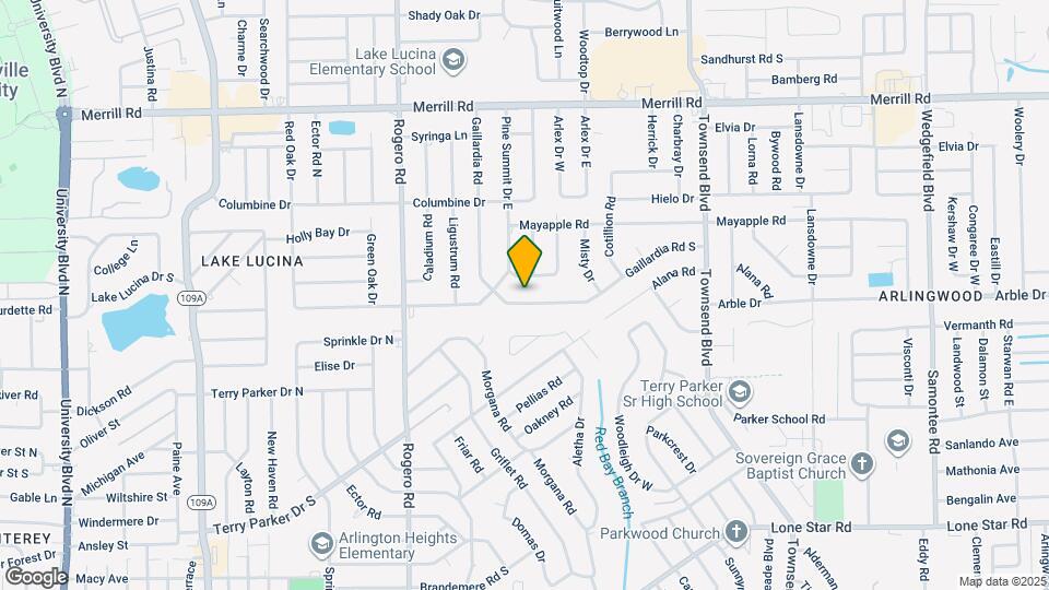 6735 Gaillardia Rd S Map and Location Details