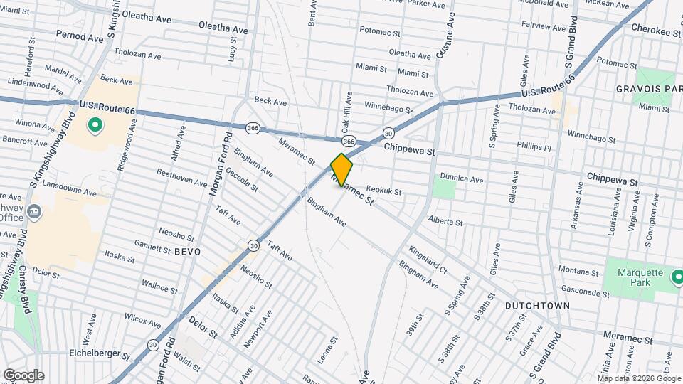 4078 Meramec St Map and Location Details