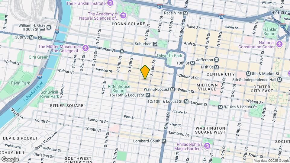 1615 Walnut St Map and Location Details