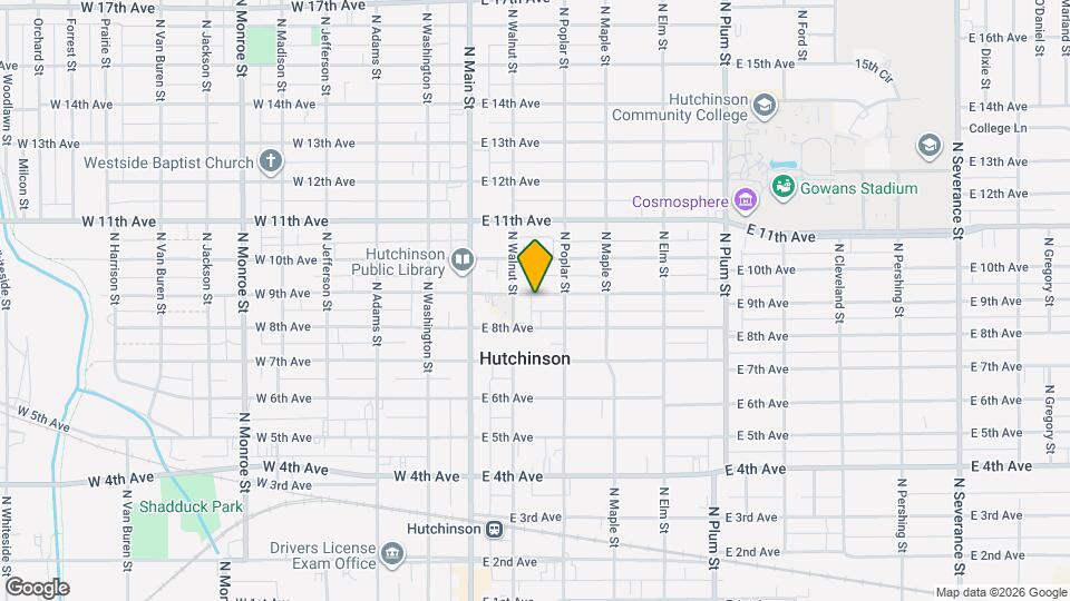 111 E 9th Ave Map and Location Details