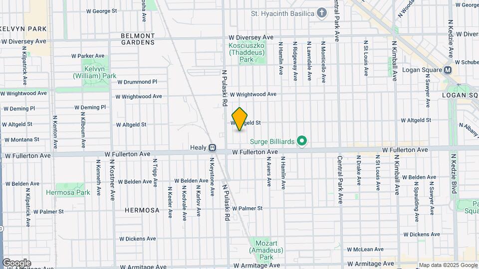 2439 N Harding Ave Map and Location Details