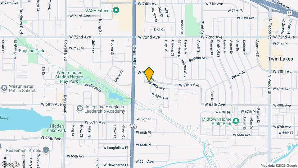 2800 W 69th Ave Map and Location Details