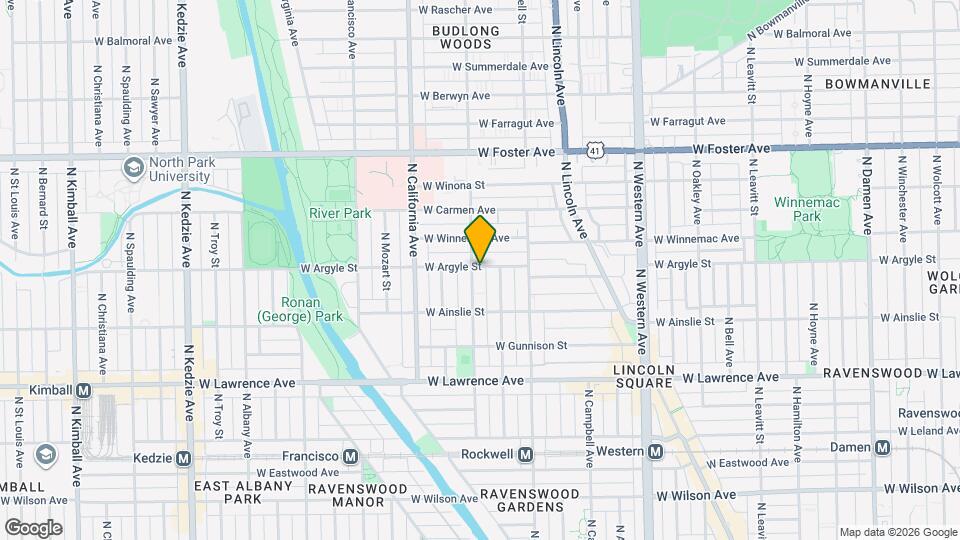 4945 N Washtenaw Ave Map and Location Details