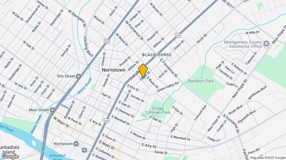 1100 Green St Map and Location Details