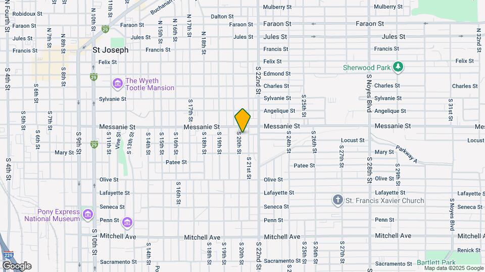 603 S 20th St Map and Location Details
