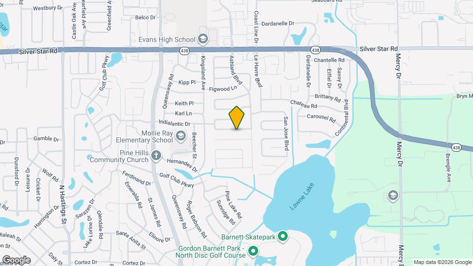 4826 Indialantic Dr Map and Location Details