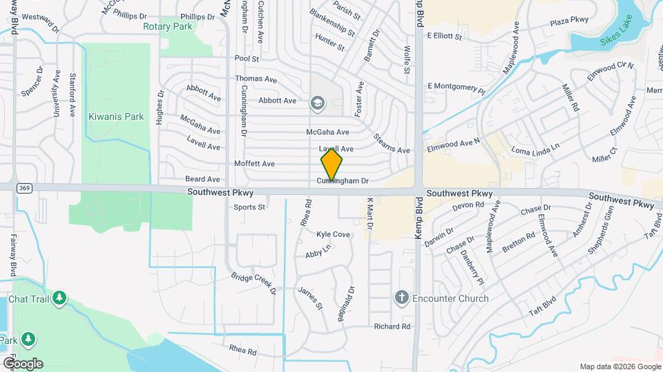 2947 Cunningham Dr Map and Location Details