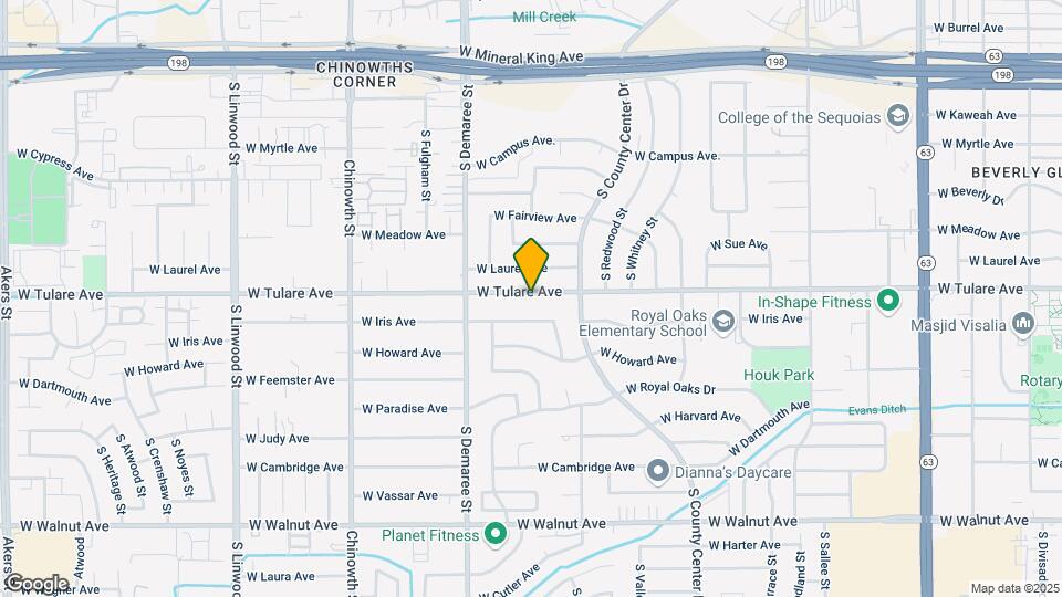3437 W Tulare Ave Map and Location Details