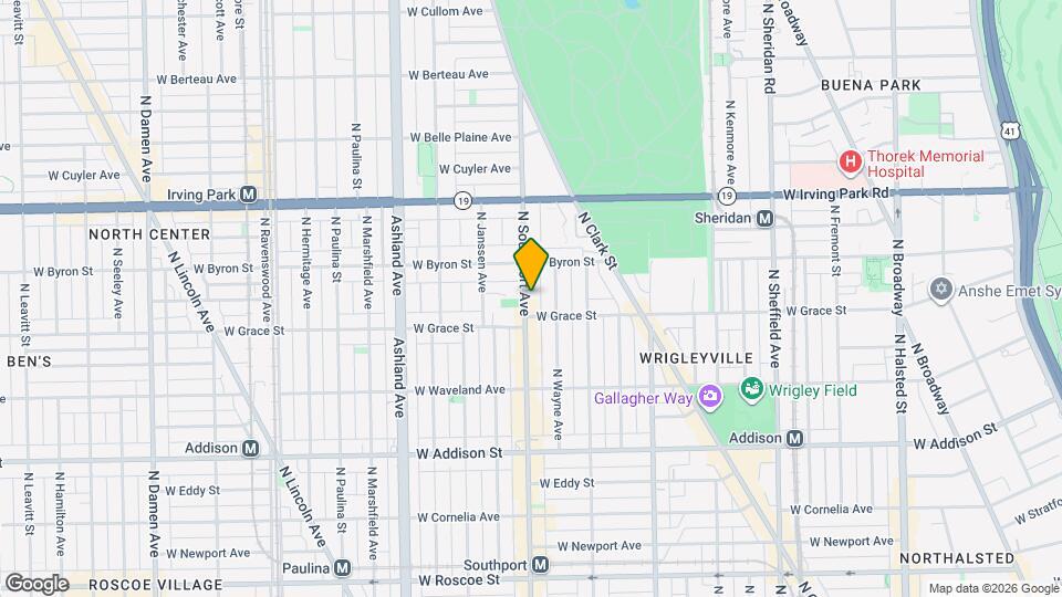 3827 N Southport Ave, Unit 2 Map and Location Details