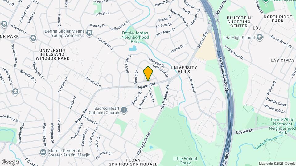 6302 Manor Rd Map and Location Details