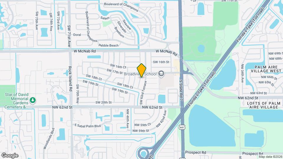 1730 SW 64th Ave Mapa y Detalles de la Ubicación