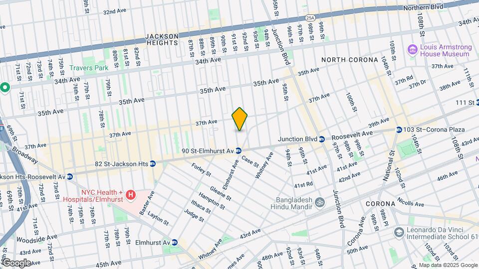 37-35 90th St Map and Location Details