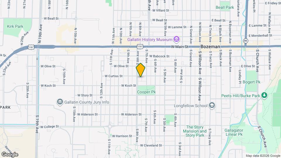 306 S 8th Ave, Unit A Map and Location Details