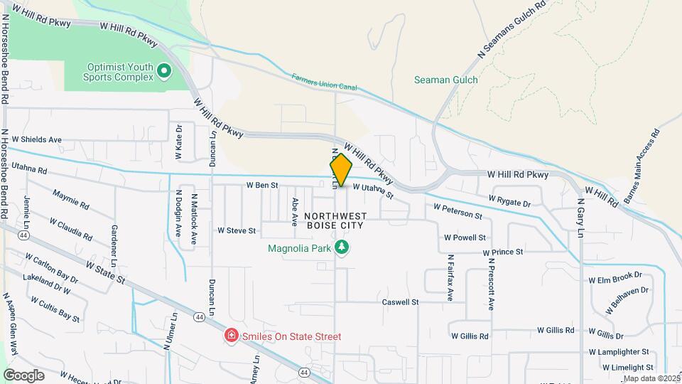 7821 N Sunglow Ave Map and Location Details