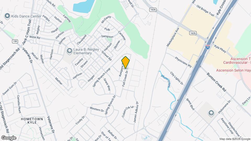 213 Fall Creek Dr Map and Location Details