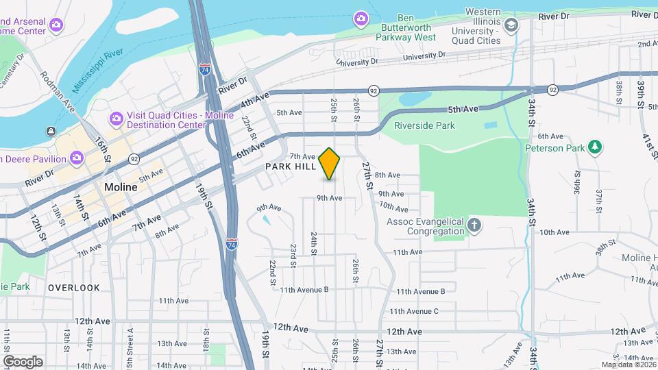 741 25th St Mapa y Detalles de la Ubicación