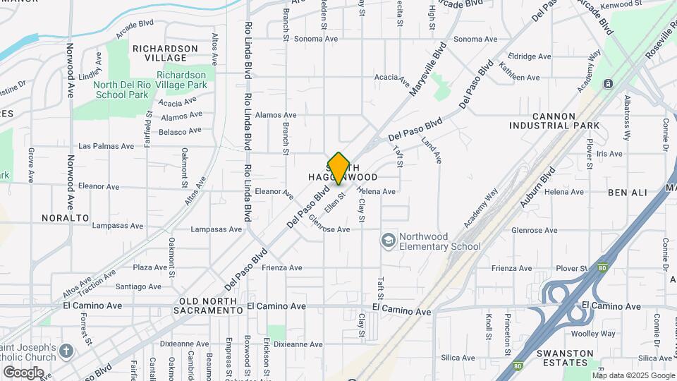 2754 Del Paso Blvd Map and Location Details