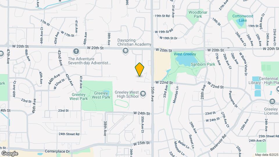 2189 35th Avenue Ct Map and Location Details