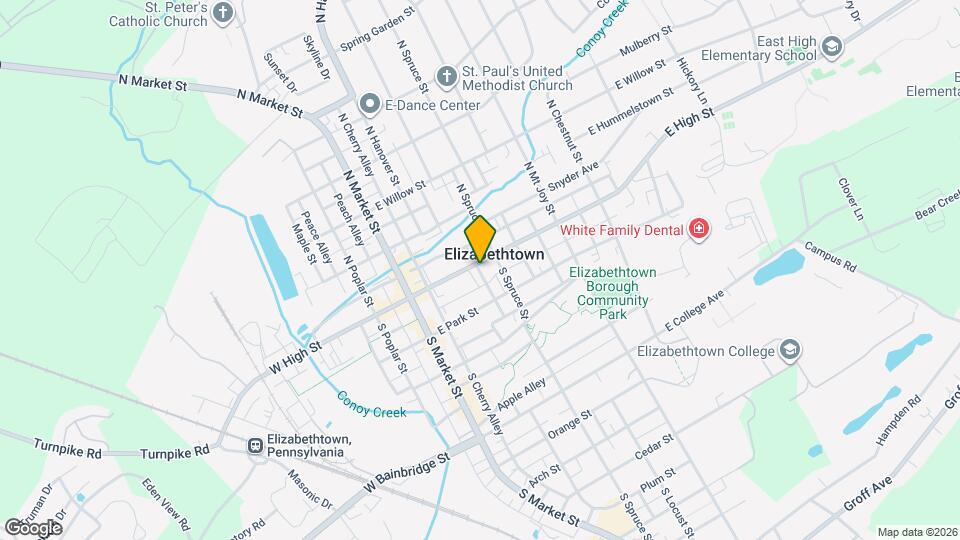 154 E High St Map and Location Details