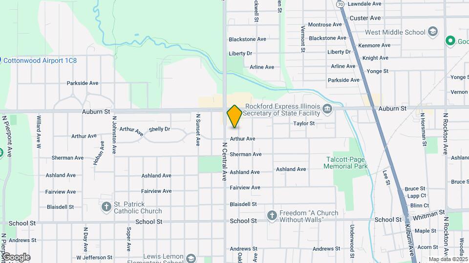 1012 Oakley Ave Map and Location Details
