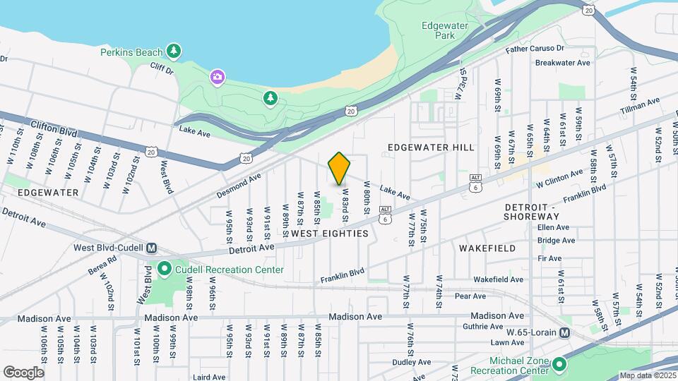 1332 W 83rd St Mapa y Detalles de la Ubicación