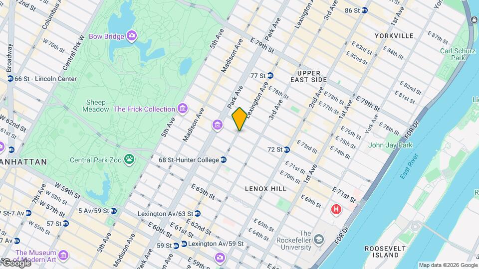 985 Lexington Ave Map and Location Details