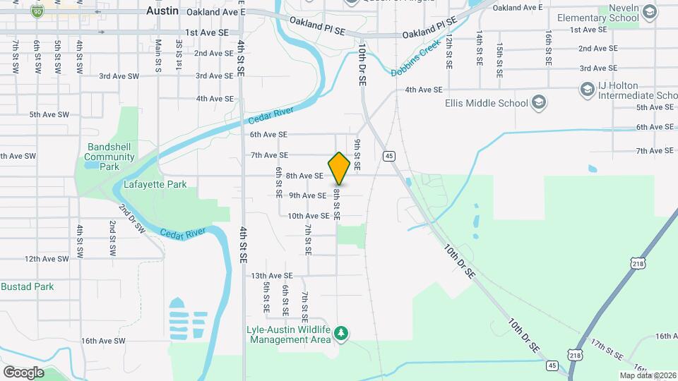 907 8th St SE Map and Location Details