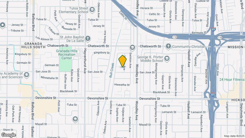 10515 Valjean Ave Map and Location Details