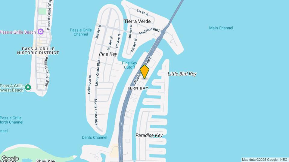 487 Pinellas Bayway S Map and Location Details
